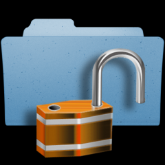 Folder with Open Lock