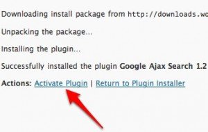 Plugin Install Screen Plugin Install Screen