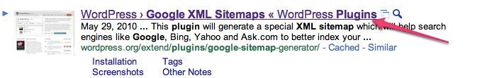 Google Search Results with Page Title