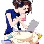 girl with computer